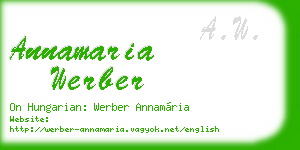 annamaria werber business card